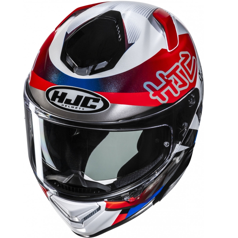 Kask motocyklowy integralny HJC RPHA 72 Goldy MC21 biało-czerwono-niebieski