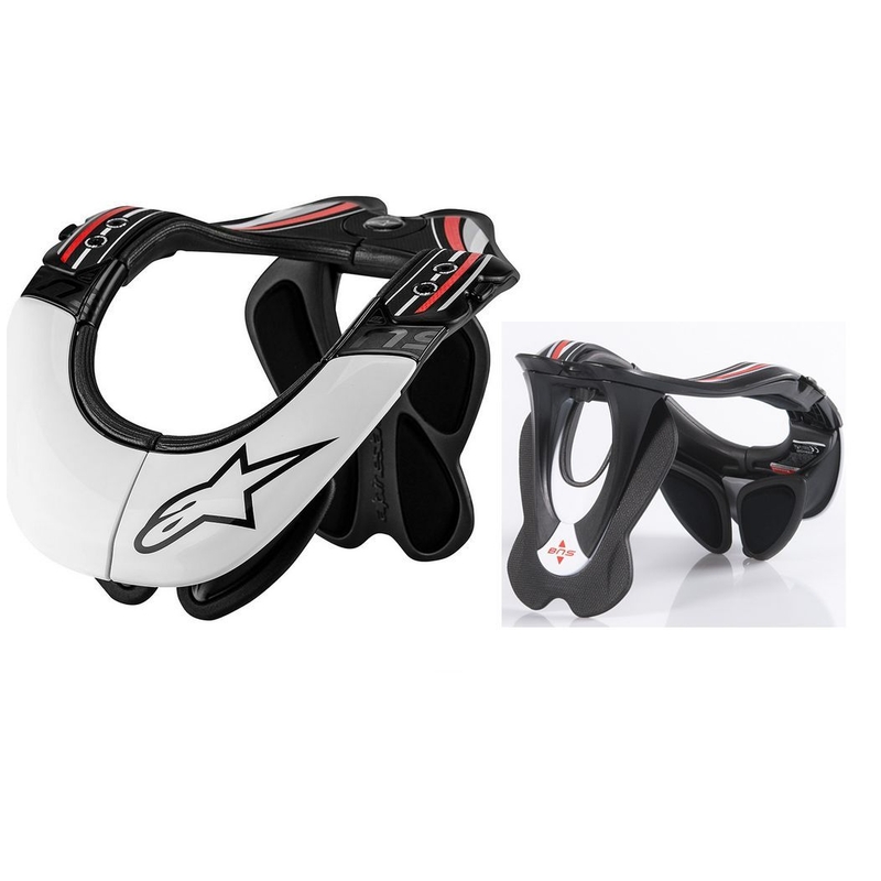 Stabilizator szyi Alpinestars BNS Pro czarno-biało-czerwony