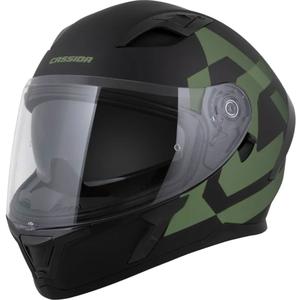 Kask motocyklowy integralny Cassida Orbit Grind matowoczarno-ciemnozielony