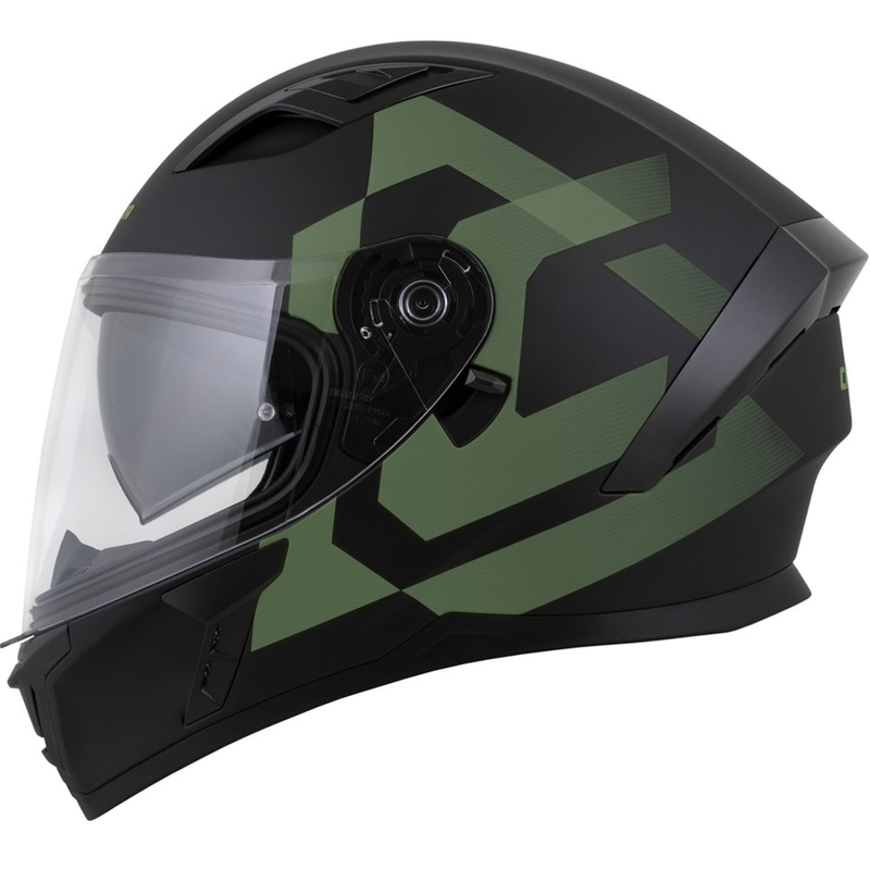 Kask motocyklowy integralny Cassida Orbit Grind matowoczarno-ciemnozielony