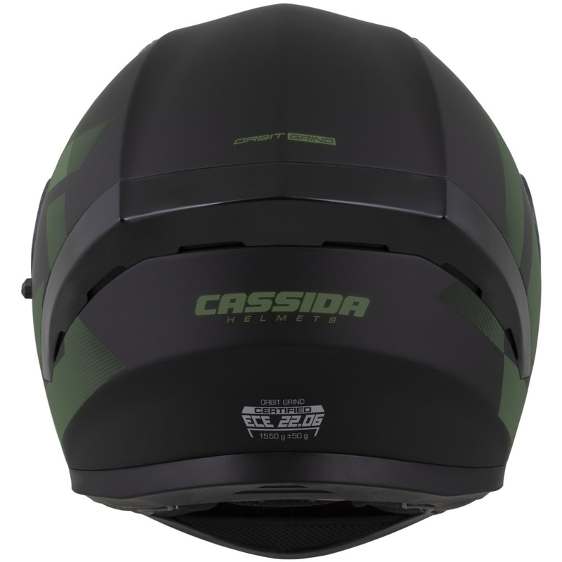 Kask motocyklowy integralny Cassida Orbit Grind matowoczarno-ciemnozielony