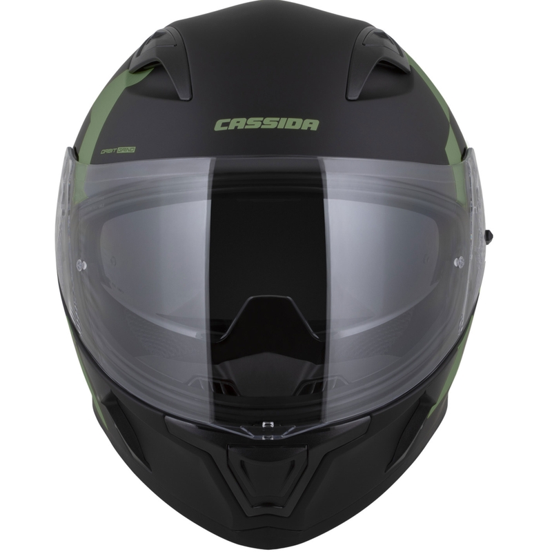 Kask motocyklowy integralny Cassida Orbit Grind matowoczarno-ciemnozielony