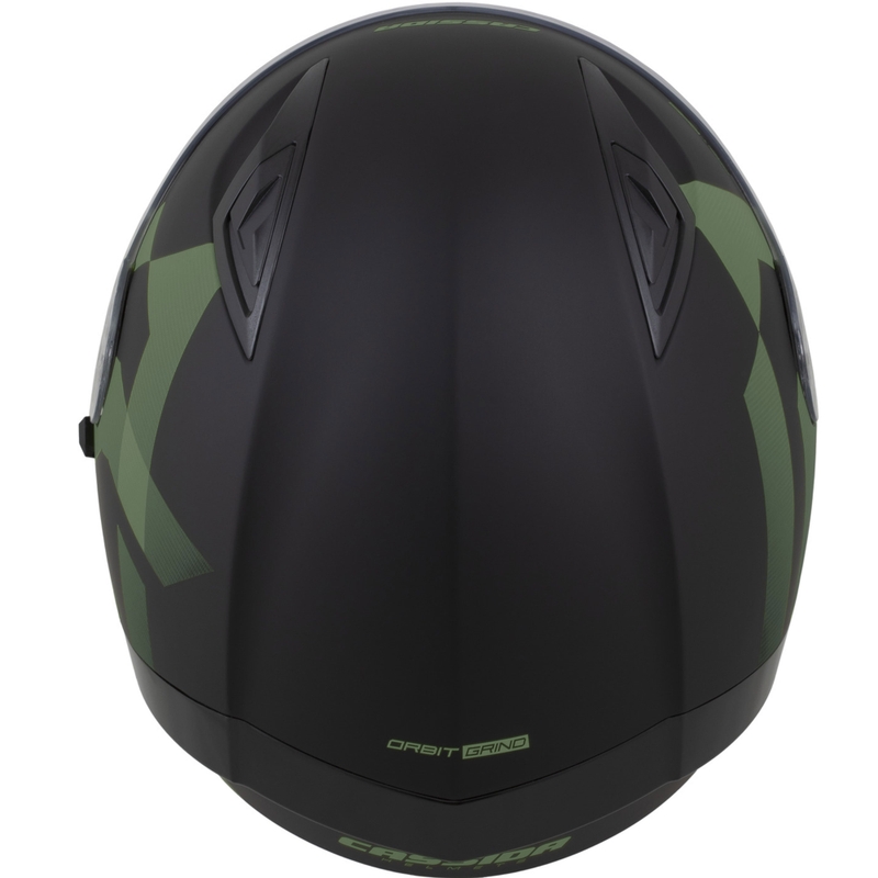 Kask motocyklowy integralny Cassida Orbit Grind matowoczarno-ciemnozielony