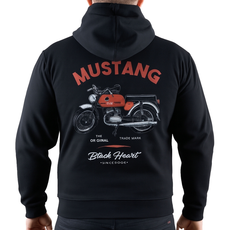 Bluza Black Heart Mustang w kolorze czarnym