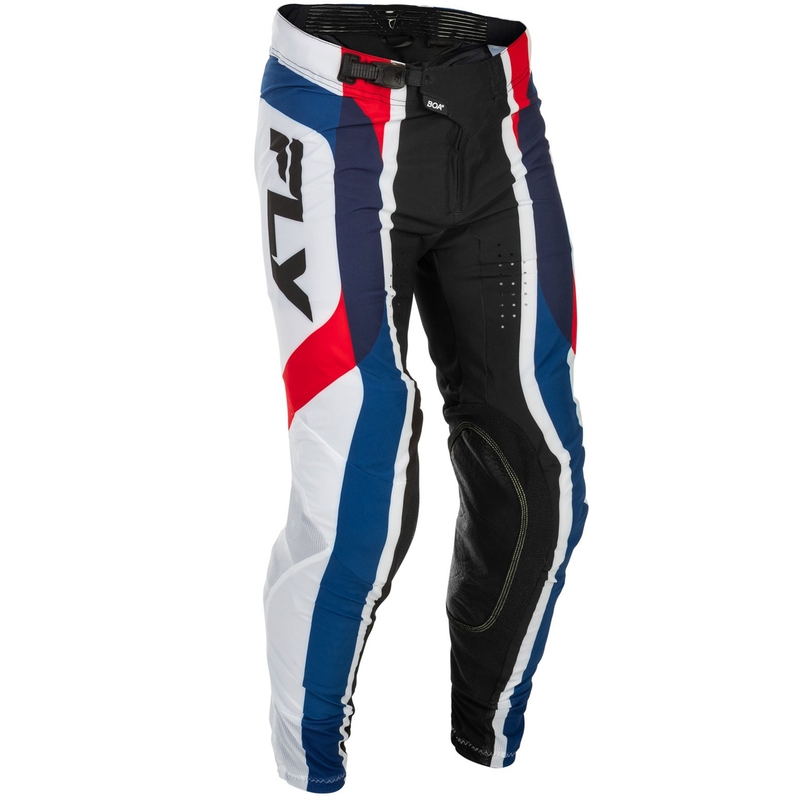 Spodnie motocrossowe FLY Racing-USA Lite Se Glory w kolorze czerwono-biało-niebieskim
