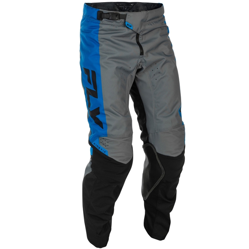 Spodnie motocrossowe FLY Racing - USA Kinetic niebiesko-szaro-czarne