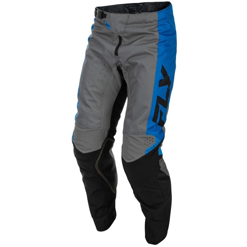 Spodnie motocrossowe FLY Racing - USA Kinetic niebiesko-szaro-czarne