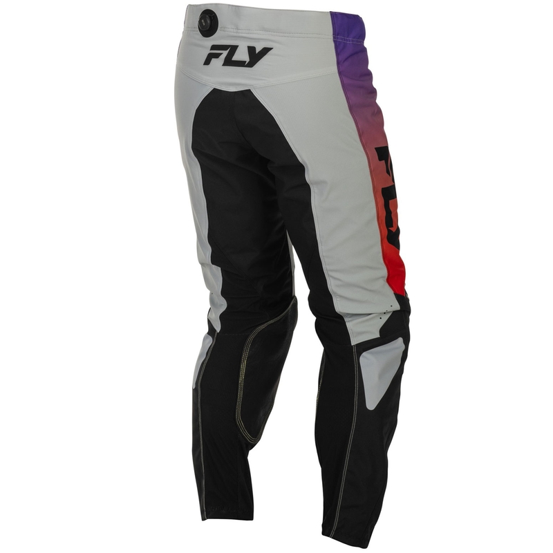 Spodnie motocrossowe FLY Racing - USA Kinetic szaro-czerwono-fioletowo-czarne