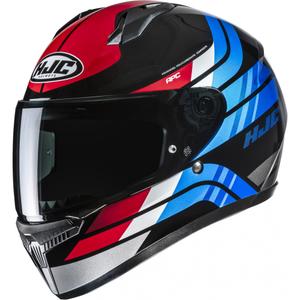 Kask motocyklowy integralny HJC C10 Hiper MC21 czarno-niebiesko-czerwony