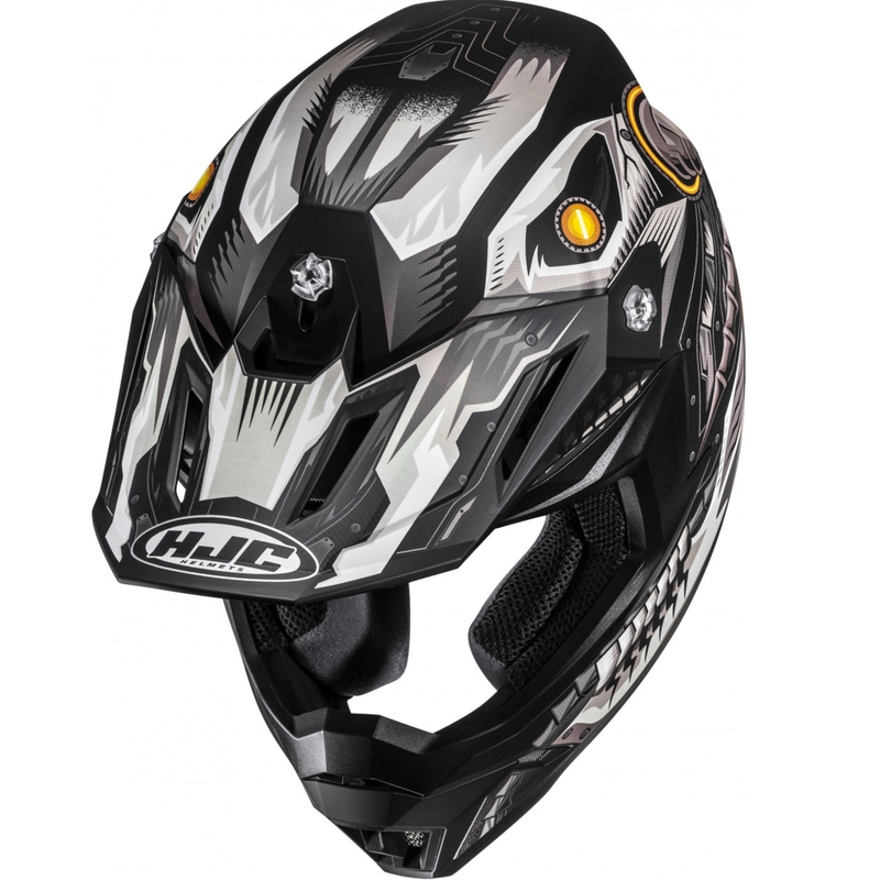 Kask motocrossowy HJC C50 Mecha Beast MC5SF czarno-szary