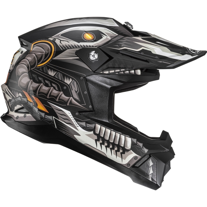 Kask motocrossowy HJC C50 Mecha Beast MC5SF czarno-szary