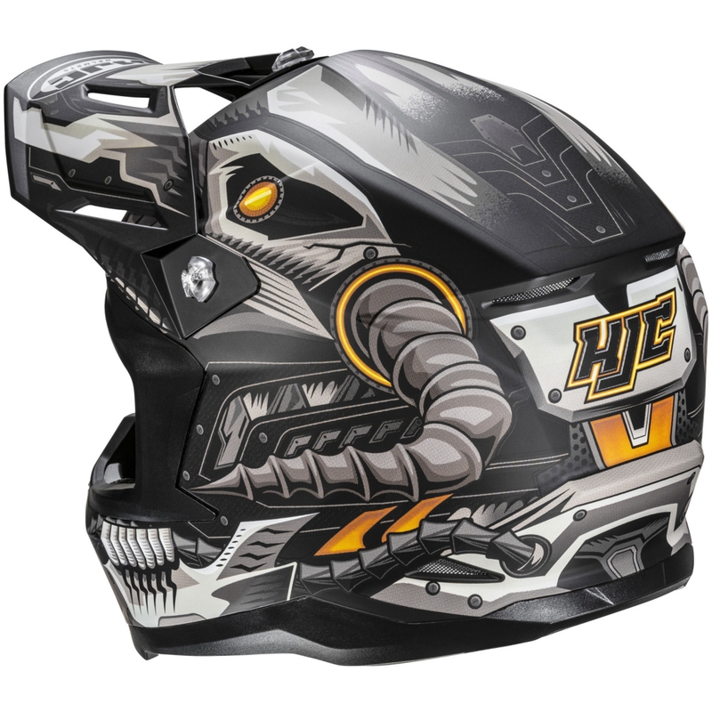 Kask motocrossowy HJC C50 Mecha Beast MC5SF czarno-szary