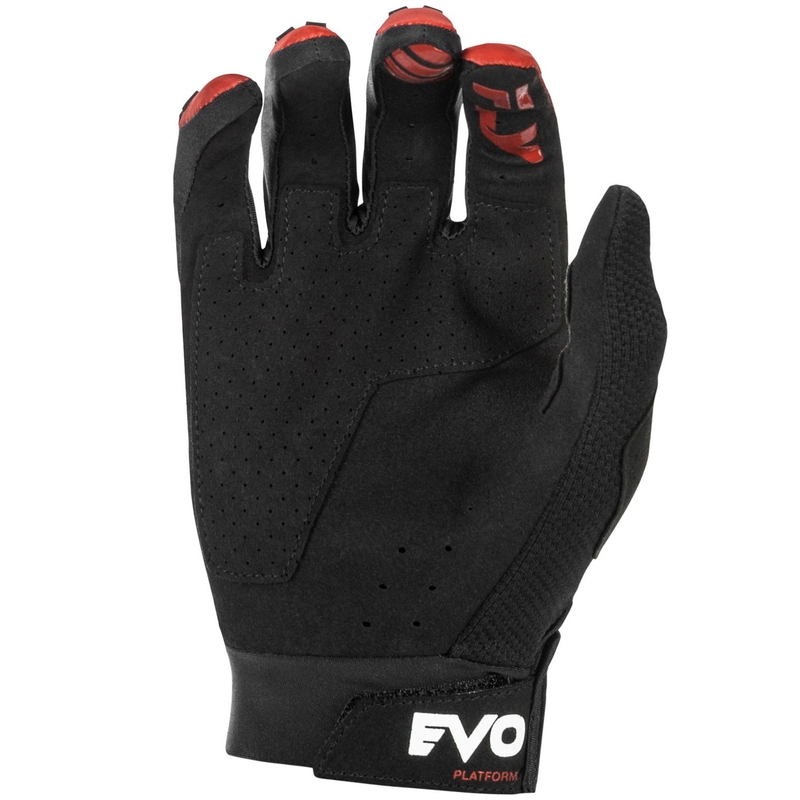 Rękawice motocrossowe FLY Racing Evolution DST czerwono-czarno-szare