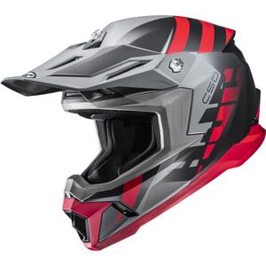 Kask motocrossowy HJC C50 Mirage MC1SF czarno-szaro-czerwony