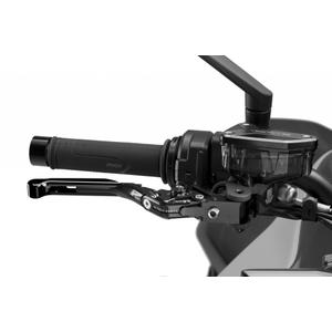 Brake lever without adapter PUIG 4.0 414NNN extendable folding black/black