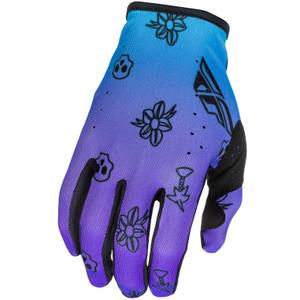 Rękawice motocrossowe FLY Racing - USA Lite Outline fioletowo-niebiesko-czarne