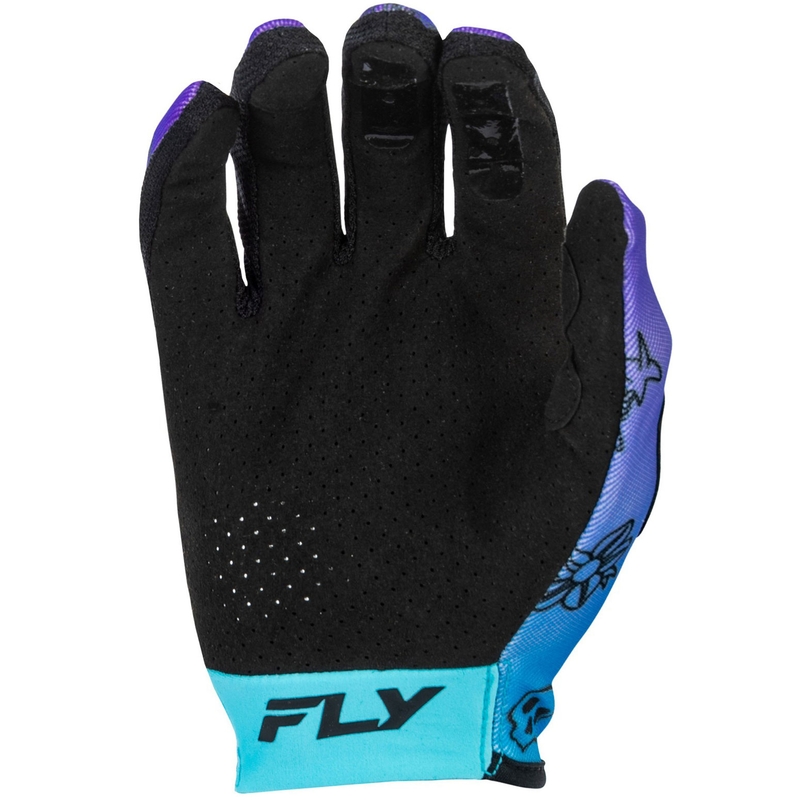 Rękawice motocrossowe FLY Racing - USA Lite Outline fioletowo-niebiesko-czarne