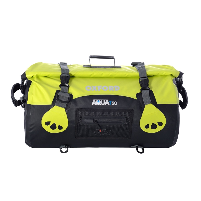 Torba wodoodporna Oxford Aqua50 Roll Bag czarno-fluo żółta