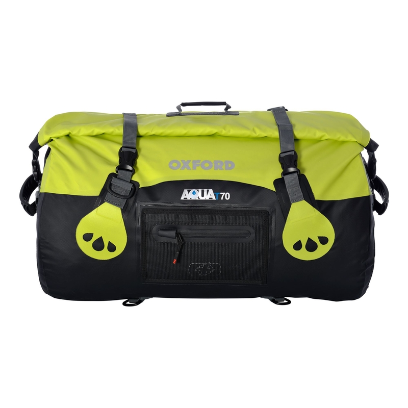 Waterproof Oxford Aqua70 Roll Bag black-fluo yellow