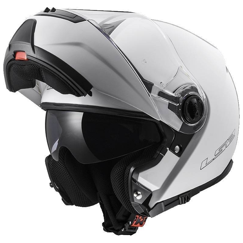 Szczękowy kask motocyklowy LS2 FF325 Strobe biały wyprzedaż