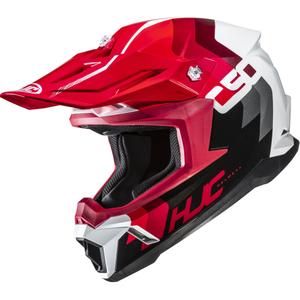 Kask motocrossowy HJC C50 Primal MC1 czarno-czerwono-biały