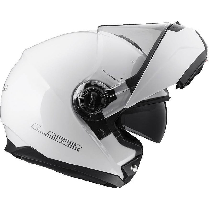 Szczękowy kask motocyklowy LS2 FF325 Strobe biały wyprzedaż