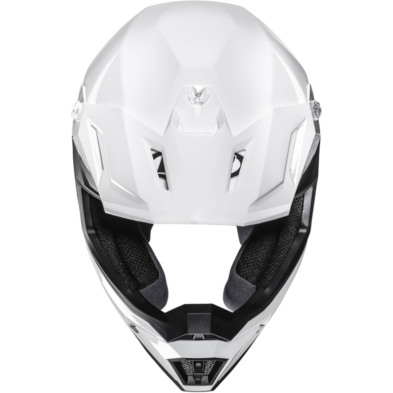 Kask motocrossowy HJC C50 Solid perłowo-biały