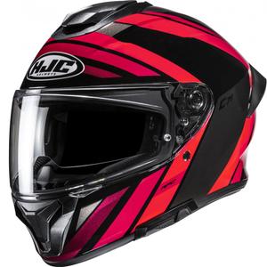 Kask motocyklowy integralny HJC C71 Faber MC1 czarno-czerwony