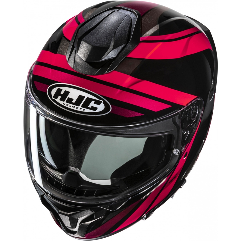 Kask motocyklowy integralny HJC C71 Faber MC1 czarno-czerwony