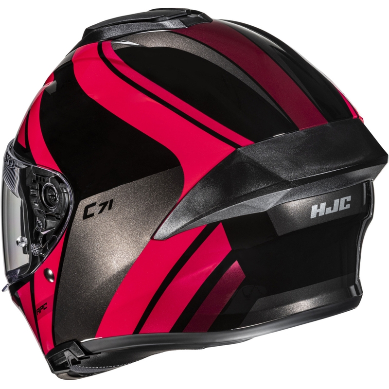Kask motocyklowy integralny HJC C71 Faber MC1 czarno-czerwony