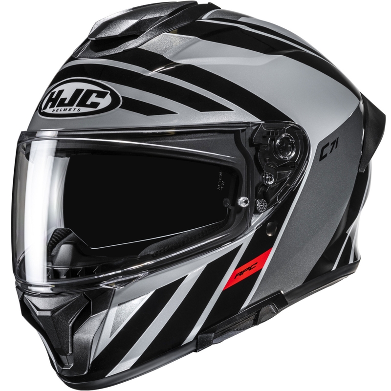 Kask motocyklowy integralny HJC C71 Faber MC5 czarno-szary