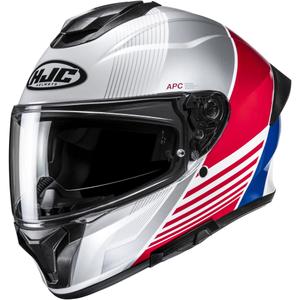 Kask motocyklowy integralny HJC C71 Morix MC21 biało-czerwono-niebieski