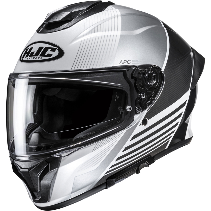 Kask motocyklowy integralny HJC C71 Morix MC5 czarno-srebrny