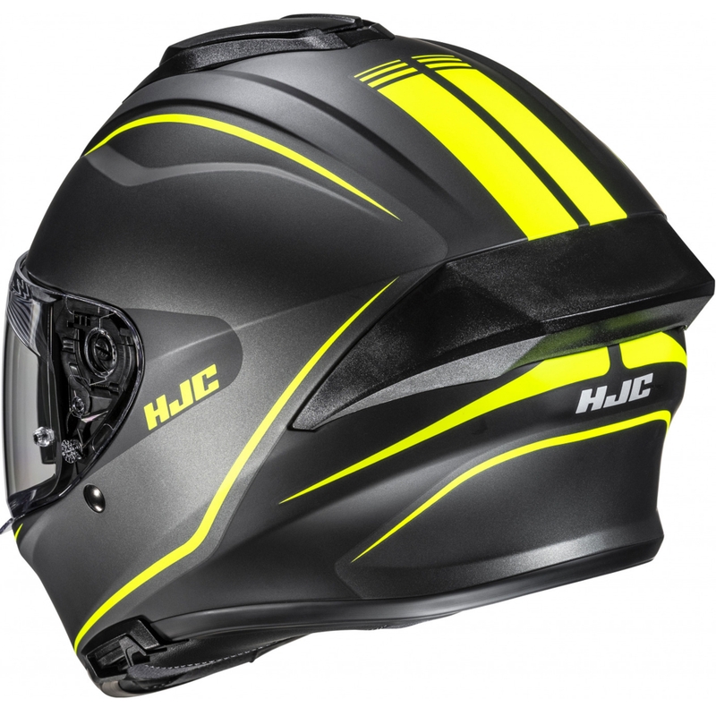 Kask motocyklowy integralny HJC C71 Quez MC3HSF czarno-fluo żółty