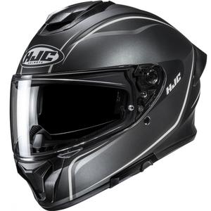 Kask motocyklowy integralny HJC C71 Quez czarno-srebrny