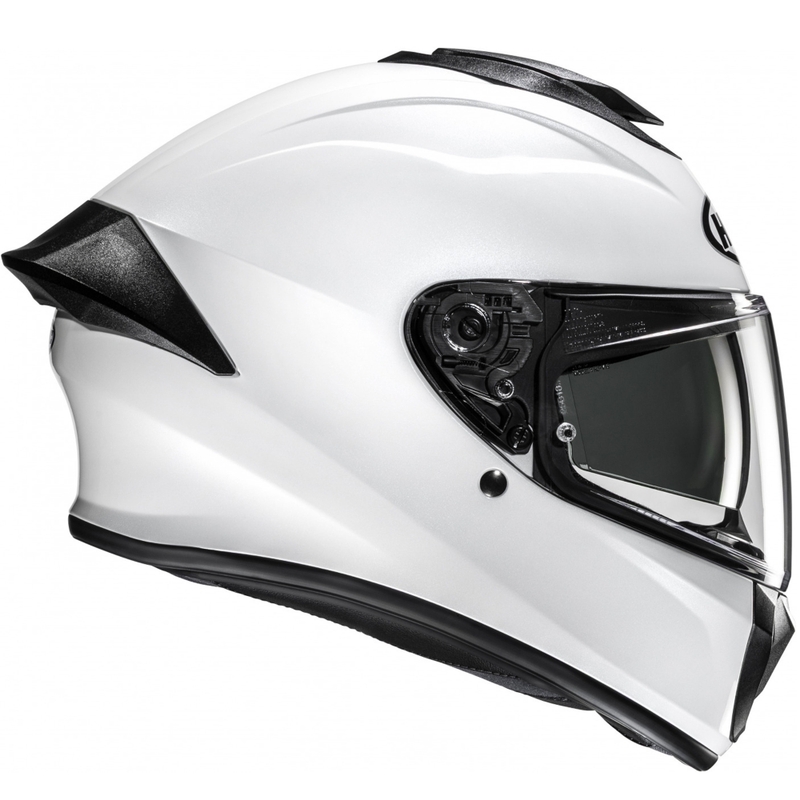 Kask motocyklowy integralny HJC C71 Solid perłowo-biały