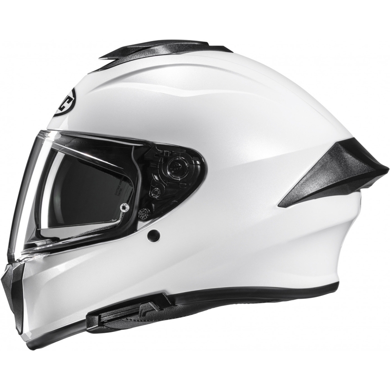 Kask motocyklowy integralny HJC C71 Solid perłowo-biały