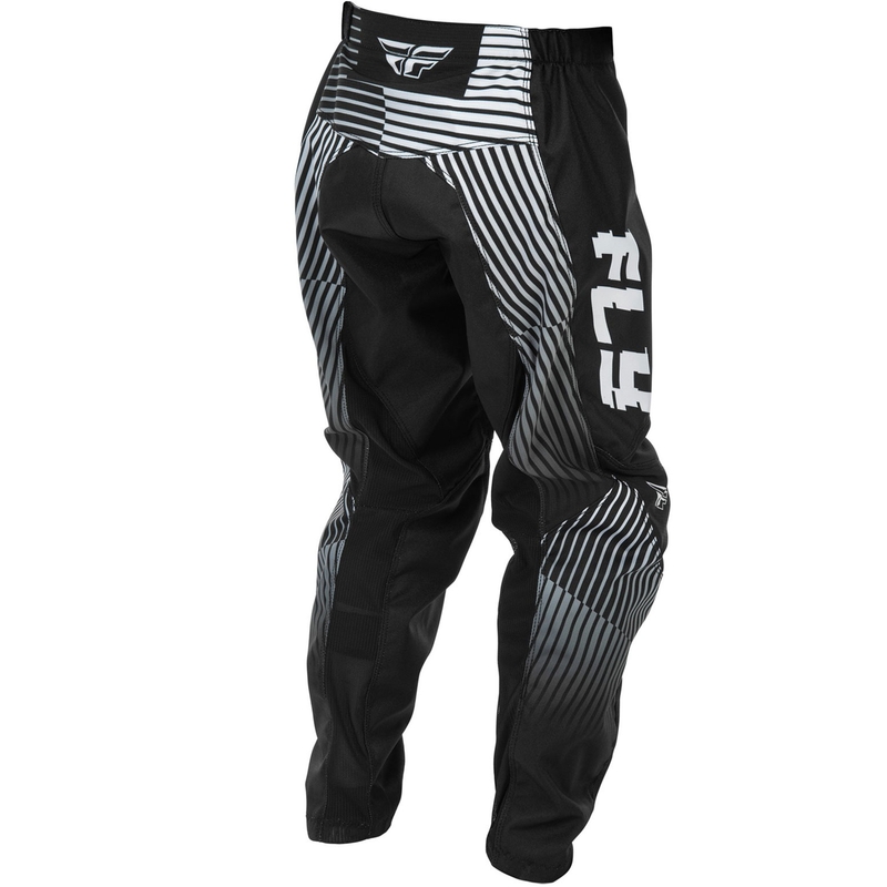 Spodnie motocrossowe dla dzieci FLY Racing – USA F-16 czarno-białe
