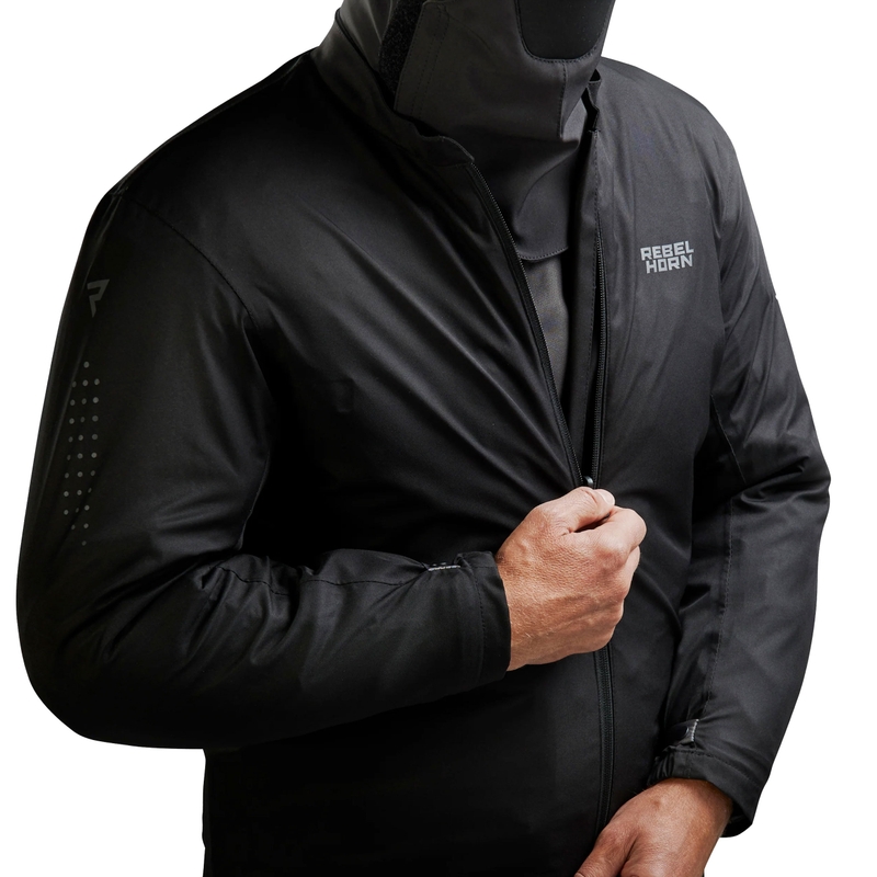 Kurtka motocyklowa Rebelhorn Cubby V czarno-antracytowo-czerwona
