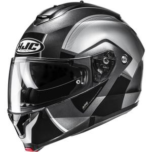 Kask motocyklowy HJC C91N Jyn MC5 z klapką czarno-srebrny