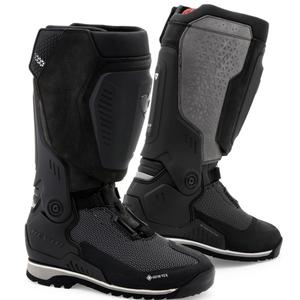 Buty motocyklowe Revit Expedition GTX w kolorze czarno-szarym.