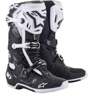 Buty motocyklowe Alpinestars Tech 10 w kolorze czarno-białym