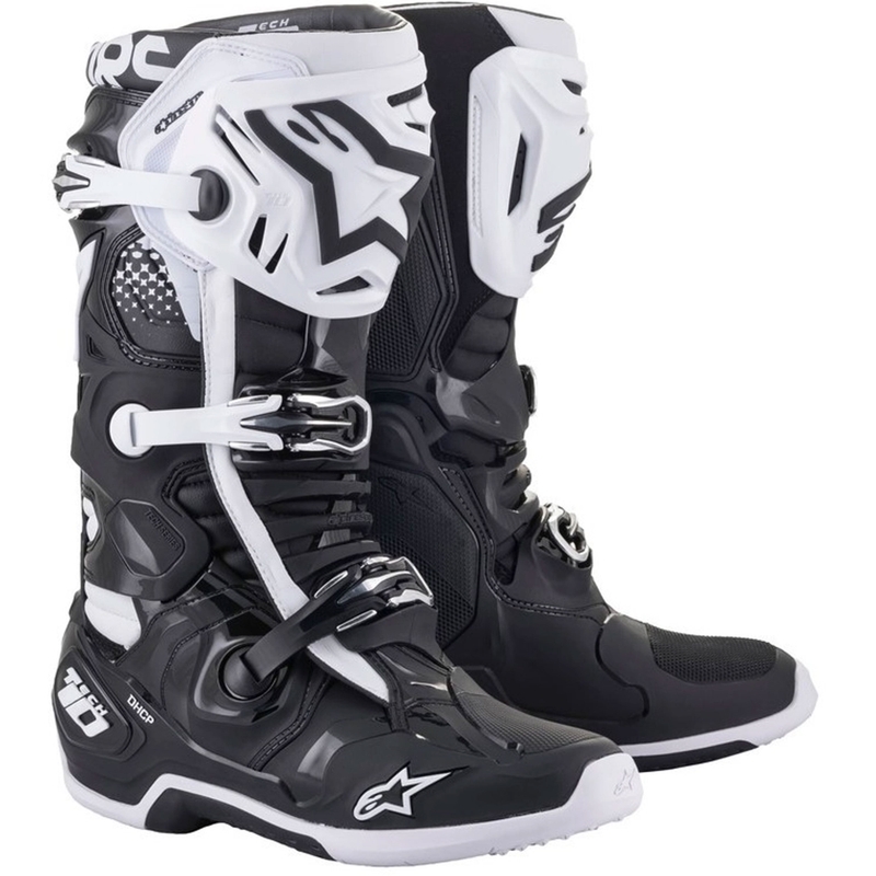 Buty motocyklowe Alpinestars Tech 10 w kolorze czarno-białym
