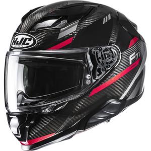Kask motocyklowy integralny HJC F71 CARBON Esira MC1 czarno-czerwony