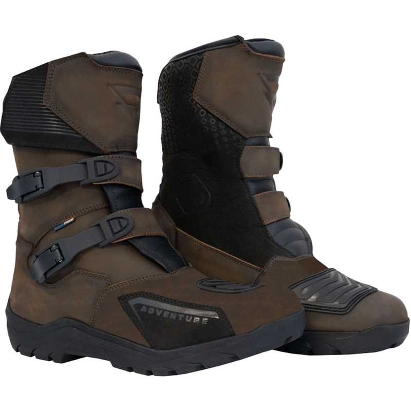 Buty motocyklowe Street Racer Adventure Low WP brązowe