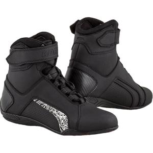 Damskie buty motocyklowe Kore Velcro 2.0 czarno-białe