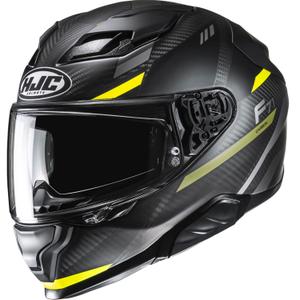 Kask motocyklowy integralny HJC F71 CARBON Esira MC3HSF czarno-fluo żółty
