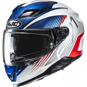 Kask motocyklowy integralny HJC F71 Catos MC21 biało-niebiesko-czerwony
