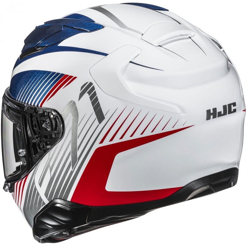 Kask motocyklowy integralny HJC F71 Catos MC21 biało-niebiesko-czerwony
