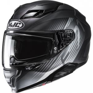 Kask motocyklowy integralny HJC F71 Catos MC5SF czarno-szary